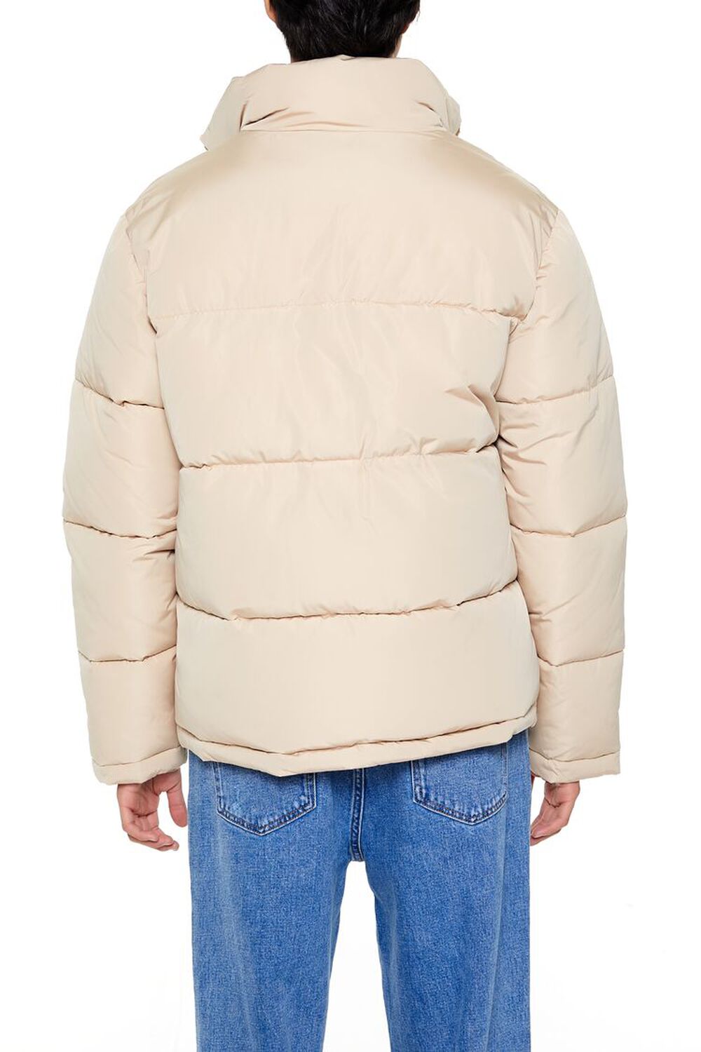 Quilted Funnel-Neck Puffer Jacket